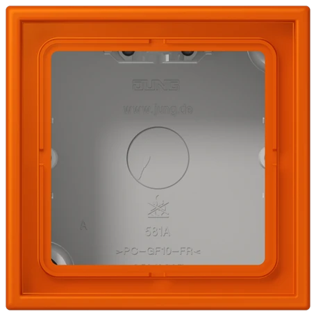 Surface cap 1-gang, orange vif (4320S)