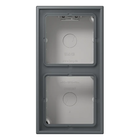 Surface cap 2-gang, gris foncé 31 (32010)