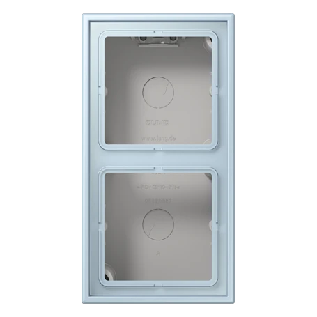 Surface cap 2-gang, outremer clair (32022)