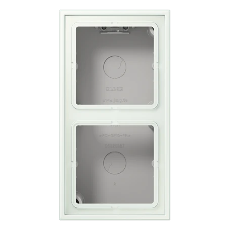 Surface cap 2-gang, outremer gris (32024)