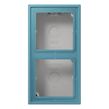 Surface cap 2-gang, céruléen vif (32031)