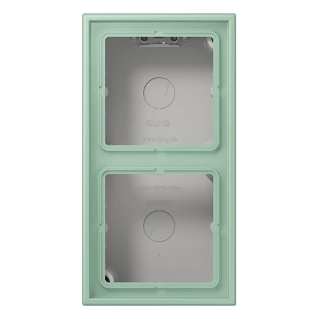 Surface cap 2-gang, vert anglais clair (32041)