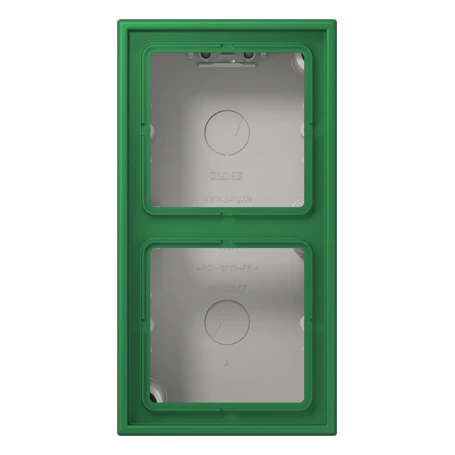 Surface cap 2-gang, vert foncé (32050)