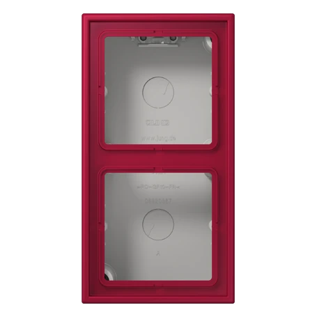 Surface cap 2-gang, rouge carmin (32100)