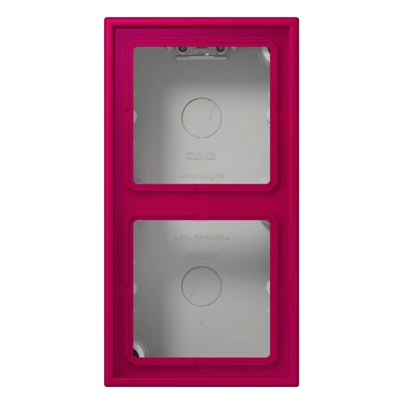 Surface cap 2-gang, rouge rubia (32101)