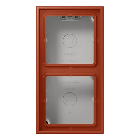 Surface cap 2-gang, l'ocre rouge (32110)