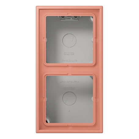 Surface cap 2-gang, l’ocre rouge moyen (32111)