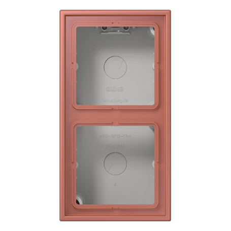 Surface cap 2-gang, terre sienne brique (32121)