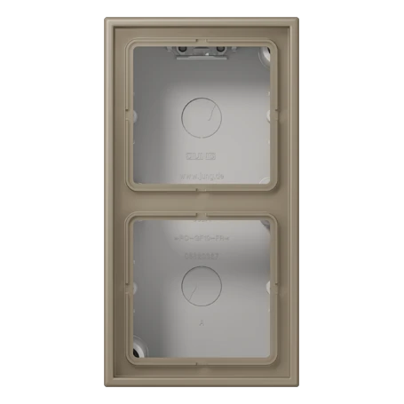 Surface cap 2-gang, ombre naturelle moyenne (32141)