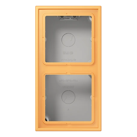 Surface cap 2-gang, ocre jaune clair (4320L)