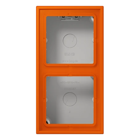 Surface cap 2-gang, orange vif (4320S)