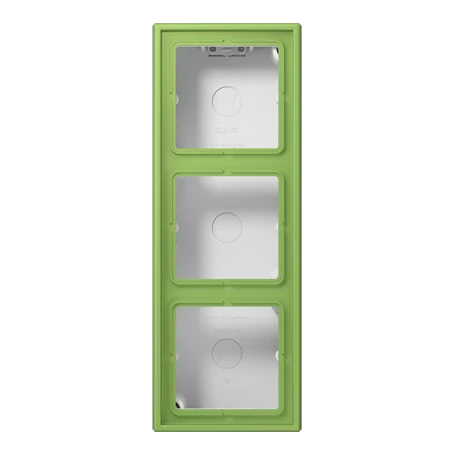 Surface cap 3-gang, LS CUBE, duroplastic lacquered, vert 31 (32051), vertical and horizontal installation