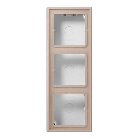 Boîtier saillie 3 postes, ombre brûlée claire (32131)