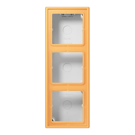 Surface cap 3-gang, ocre jaune clair (4320L)