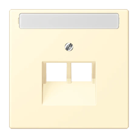 Centre plate for IAE/UAE sockets, 2 x 8-pole, blanc (32001)