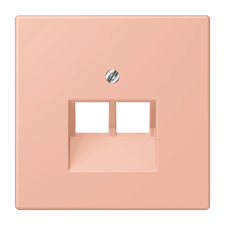 Afdekking voor IAE/UAE-aansluitdozen, 2 x 8-pole, rose clair (32102)