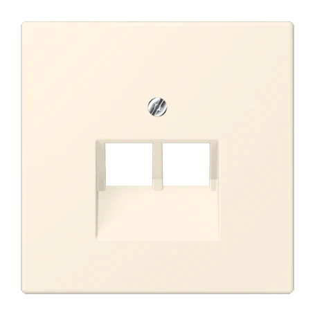 Afdekking voor IAE/UAE-aansluitdozen, 2 x 8-pole, blanc ivoire (4320B)