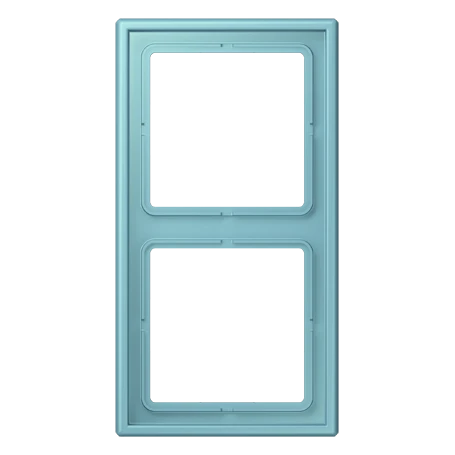 Frame 2-gang, céruléen moyen (32032)