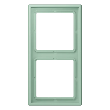 Placca 2 moduli, vert anglais clair (32041)