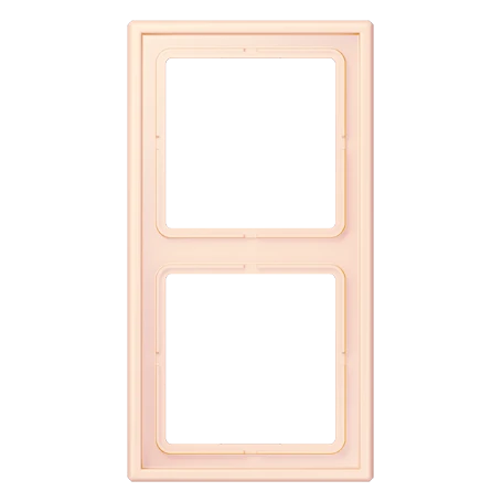 Frame 2-gang, orange pâle (32082)