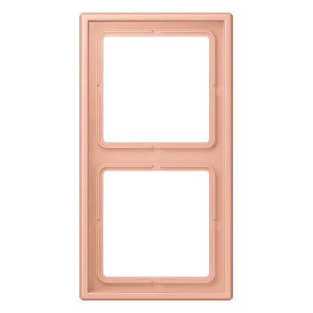 Frame 2-gang, rose clair (32102)