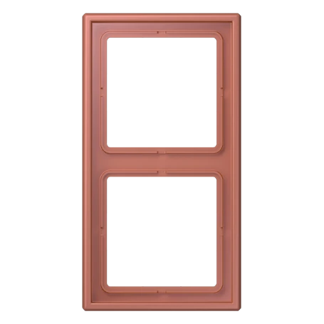 Frame 2-gang, terre sienne brique (32121)