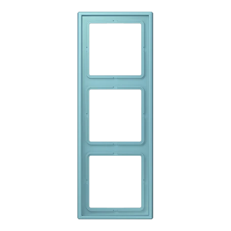 Frame 3-gang, céruléen moyen (32032)