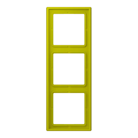 Frame 3-gang, vert olive vif (4320F)