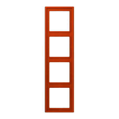 Frame 4-gang, rouge vermillon 59 (4320A)