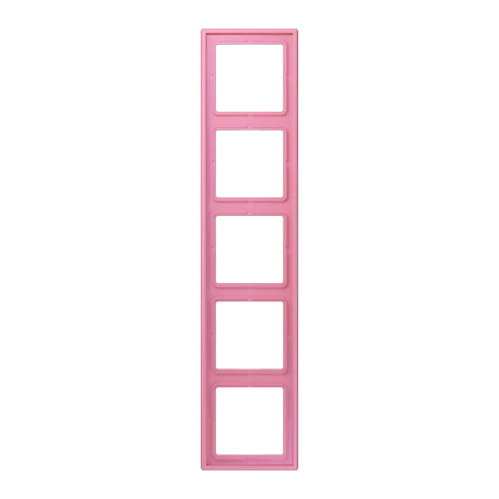 Frame 5-gang, rose vif (4320C)