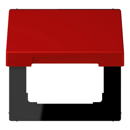Klapdeksel (met terugstelveer), rouge vermillon 31 (32090)