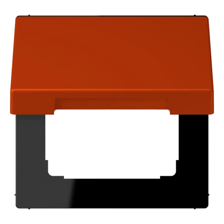 Klapdeksel (met terugstelveer), rouge vermillon 59 (4320A)