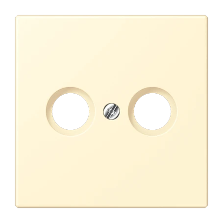 Centre plate 1-gang, for antenna outlet sockets, blanc (32001)