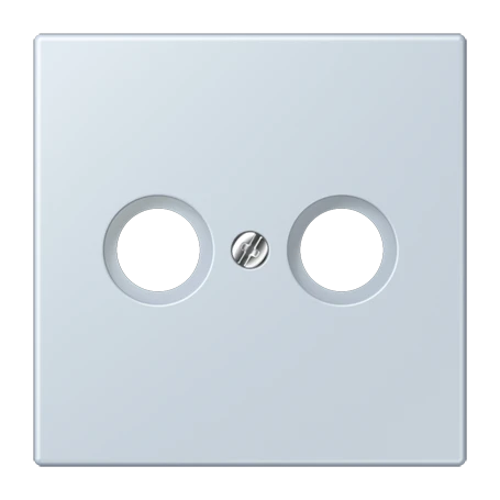 Centre plate 1-gang, for antenna outlet sockets, outremer pâle (32023)