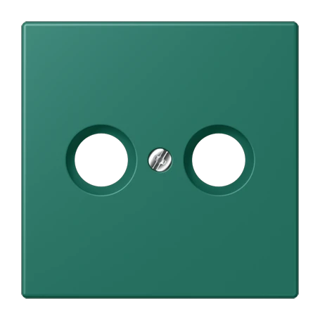 Centre plate 1-gang, for antenna outlet sockets, vert anglais (32040)