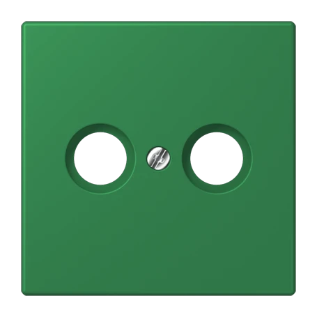 Centre plate 1-gang, for antenna outlet sockets, vert foncé (32050)