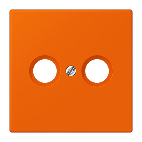 Centre plate 1-gang, for antenna outlet sockets, orange (32080)