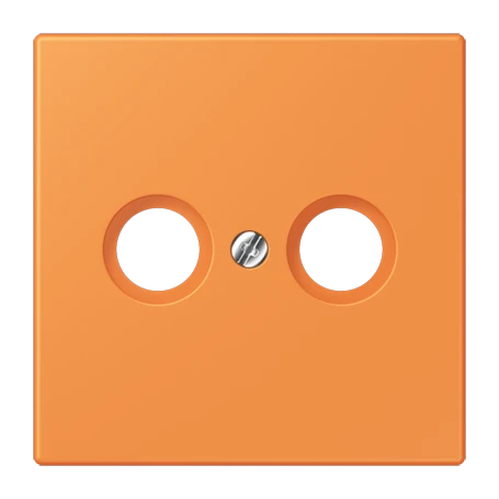 Centre plate 1-gang, for antenna outlet sockets, orange clair (32081)