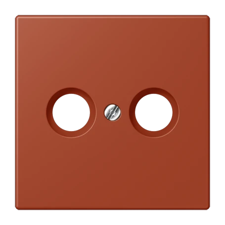 Centre plate 1-gang, for antenna outlet sockets, l'ocre rouge (32110)