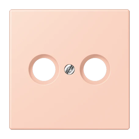 Centre plate 1-gang, for antenna outlet sockets, l’ocre rouge clair (32112)