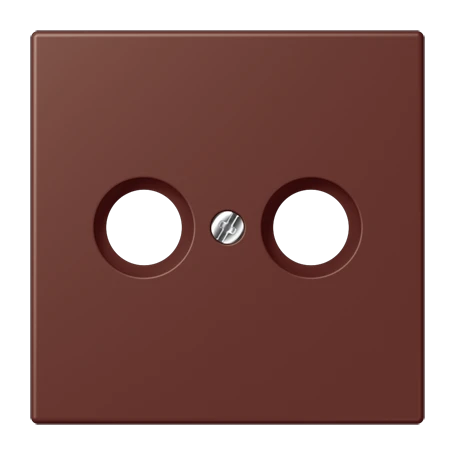 Centre plate 1-gang, for antenna outlet sockets, terre sienne brûlée 31 (32120)