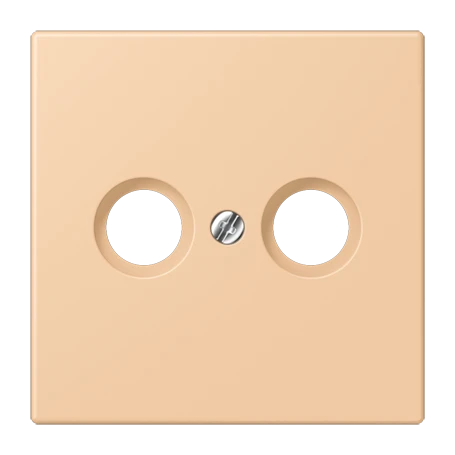 Centre plate 1-gang, for antenna outlet sockets, terre sienne claire 31 (32122)