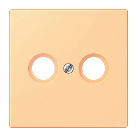 Centre plate 1-gang, for antenna outlet sockets, terre sienne claire 59 (4320P)