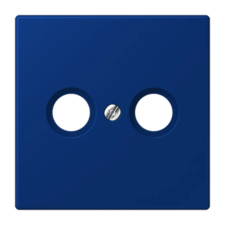 Centre plate 1-gang, for antenna outlet sockets, bleu outremer foncé (4320T)