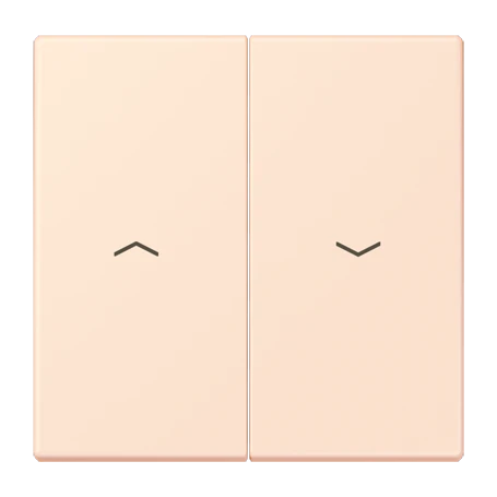 Rocker, with arrow symbols, orange pâle (32082)