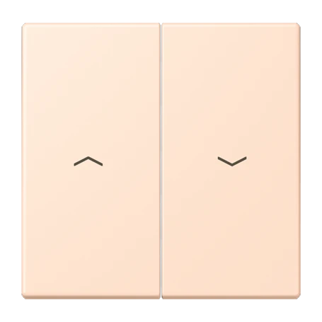 Rocker, with arrow symbols, rose pâle (32091)