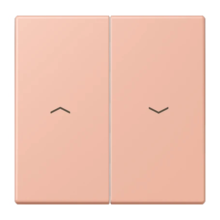 Rocker, with arrow symbols, rose clair (32102)