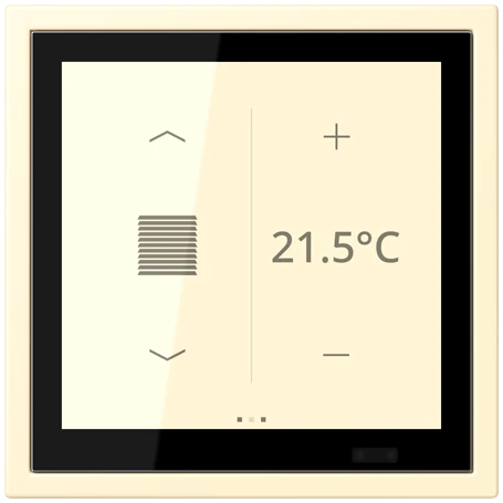 KNX room controller LS TOUCH with frame LS ZERO, Secure, blanc (32001)