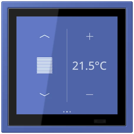 KNX room controller LS TOUCH with frame LS ZERO, Secure, bleu outremer 31 (32020)