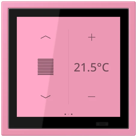 KNX room controller LS TOUCH with frame LS ZERO, Secure, rose vif (4320C)